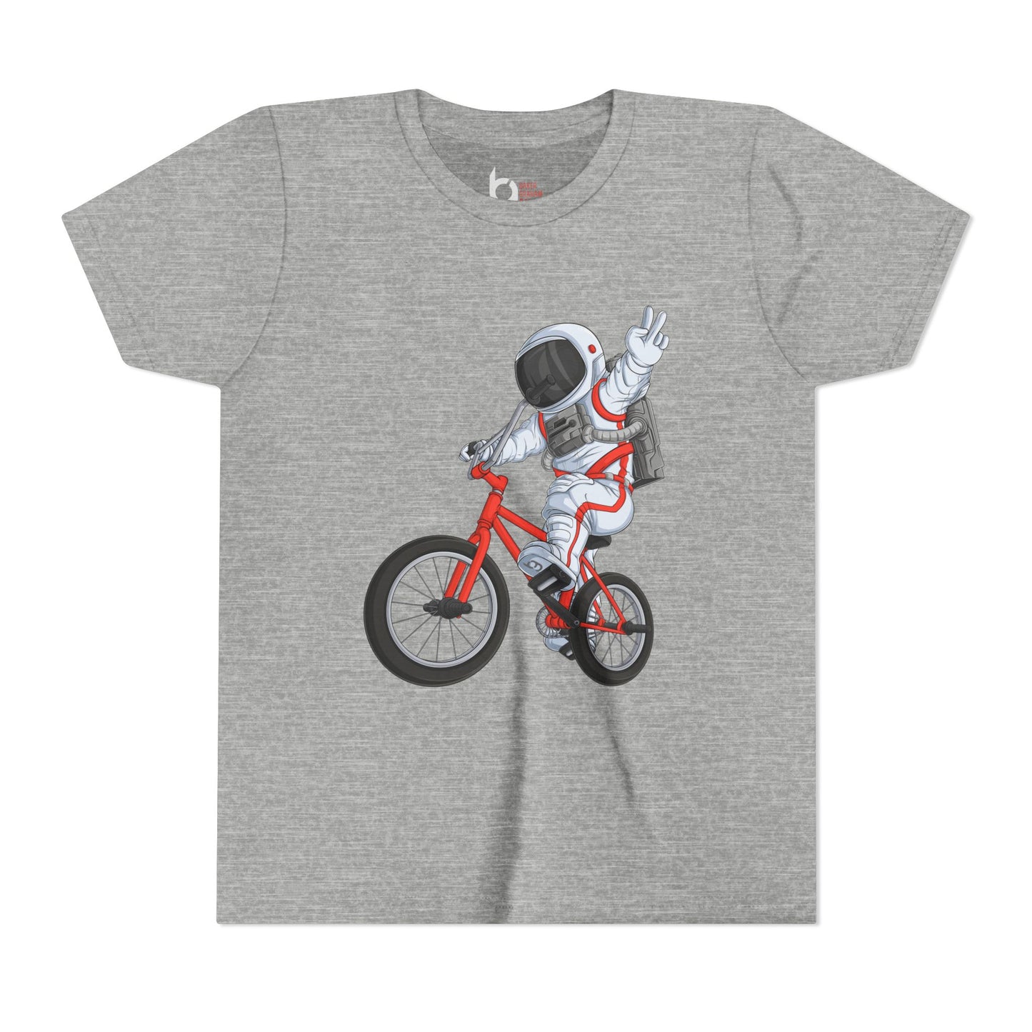 Outer Space BMX Kids Tee - Red Graphic