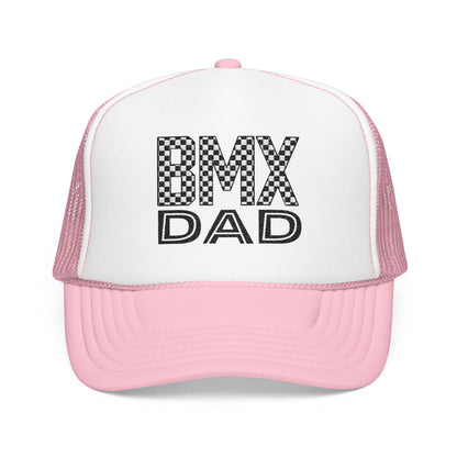 Checkered BMX Dad Foam Trucker Hat