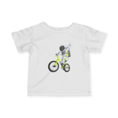 Outer Space BMX Infant Tee - Chartreuse Graphic