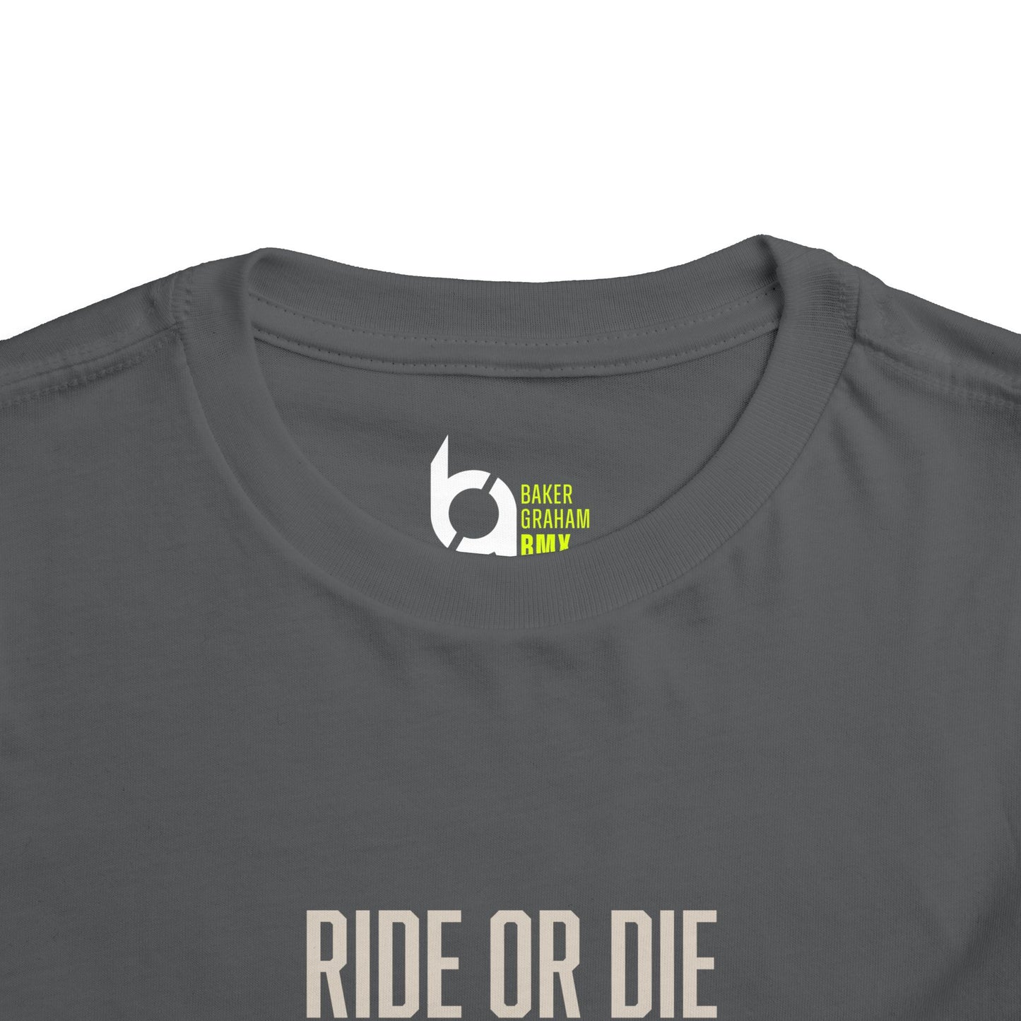 "Ride or Die" Toddler Tee - Chartreuse Graphic