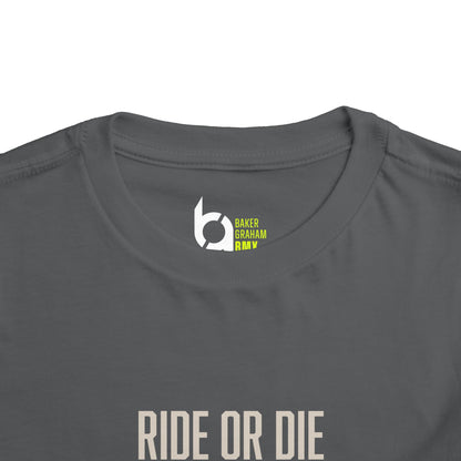 "Ride or Die" Toddler Tee - Chartreuse Graphic