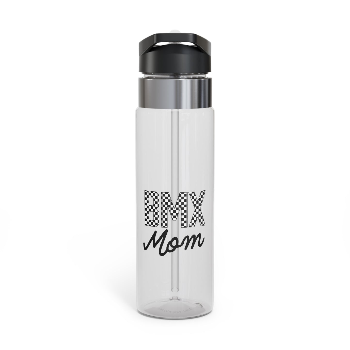 Checkered BMX Mom Sport Bottle - 20oz