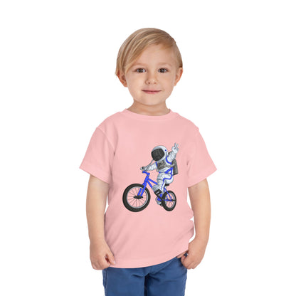 Outer Space BMX Toddler Tee - Blue Graphic