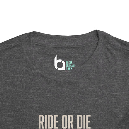 "Ride or Die" Toddler Tee - Tiffany Graphic