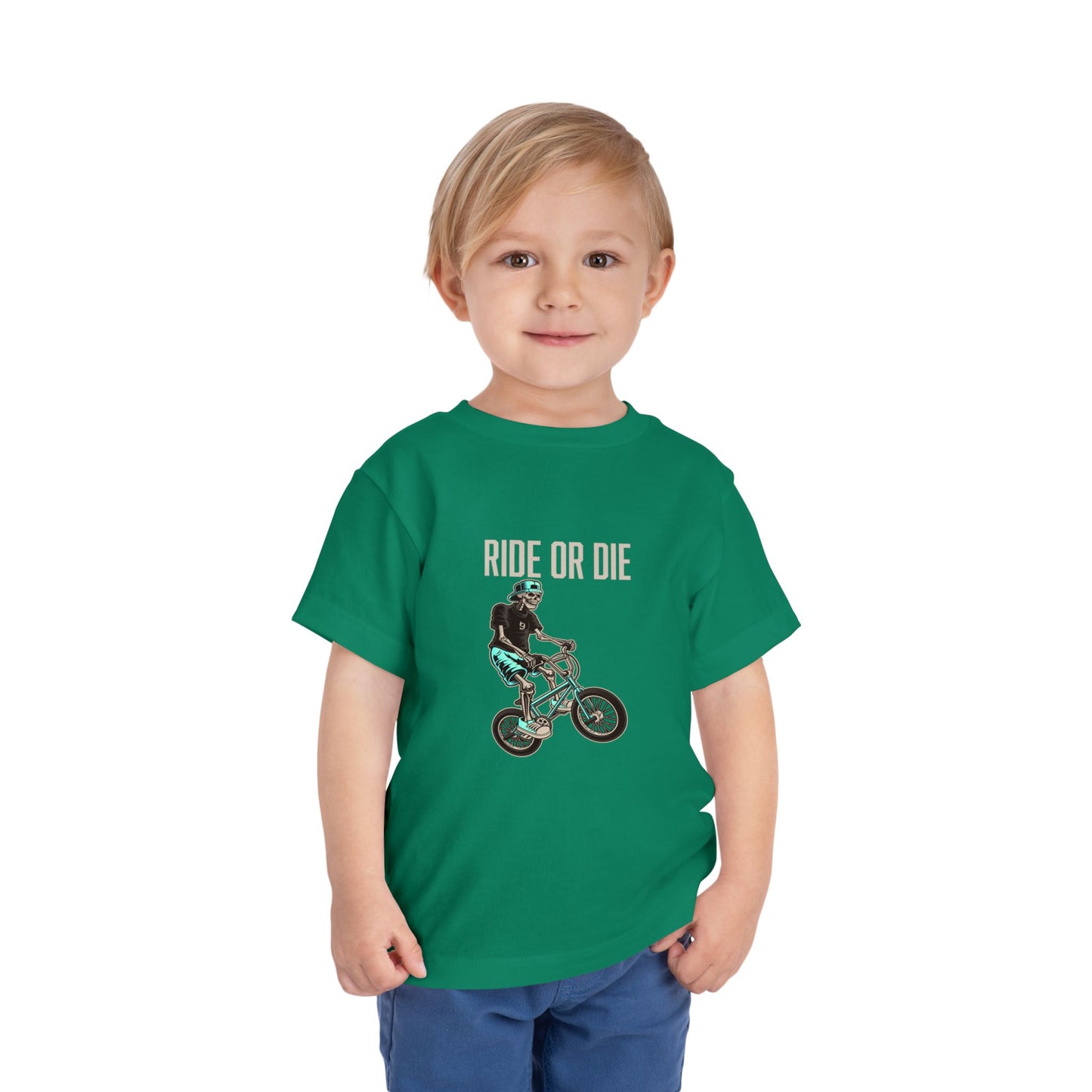"Ride or Die" Toddler Tee - Tiffany Graphic