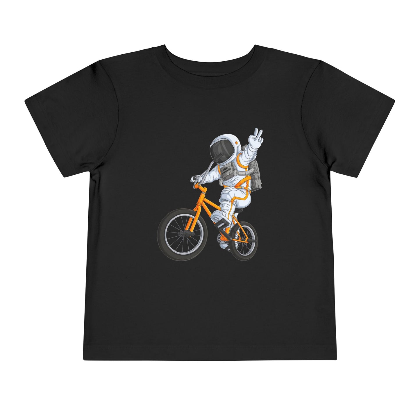 Outer Space BMX Toddler Tee - Orange Graphic