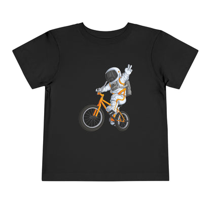 Outer Space BMX Toddler Tee - Orange Graphic