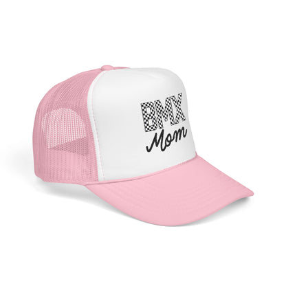 Checkered BMX Mom Foam Trucker Hat
