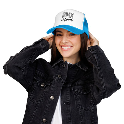 Checkered BMX Mom Foam Trucker Hat