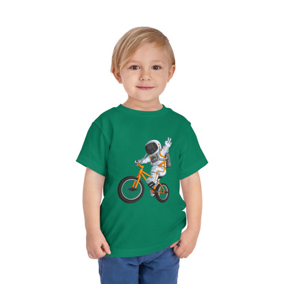 Outer Space BMX Toddler Tee - Orange Graphic