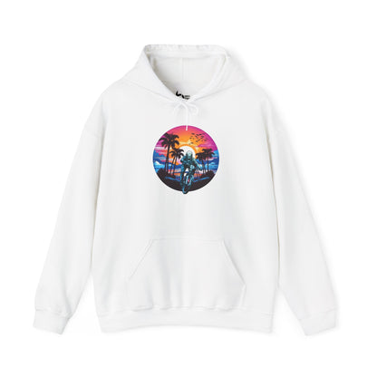 Beach Sunset BMX Ride Hoodie