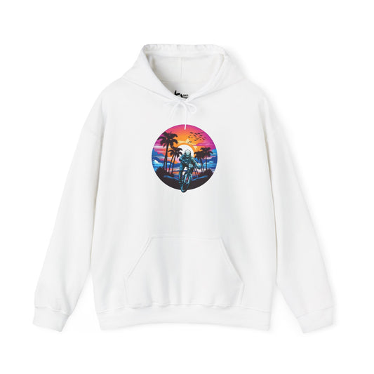 Beach Sunset BMX Ride Hoodie