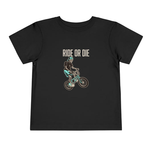 "Ride or Die" Toddler Tee - Tiffany Graphic
