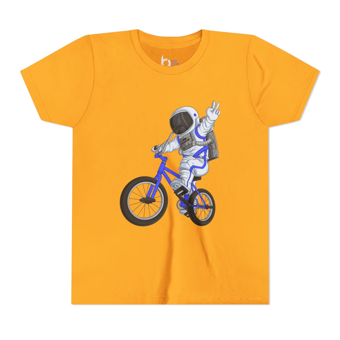 Outer Space BMX Kids Tee - Blue Graphic