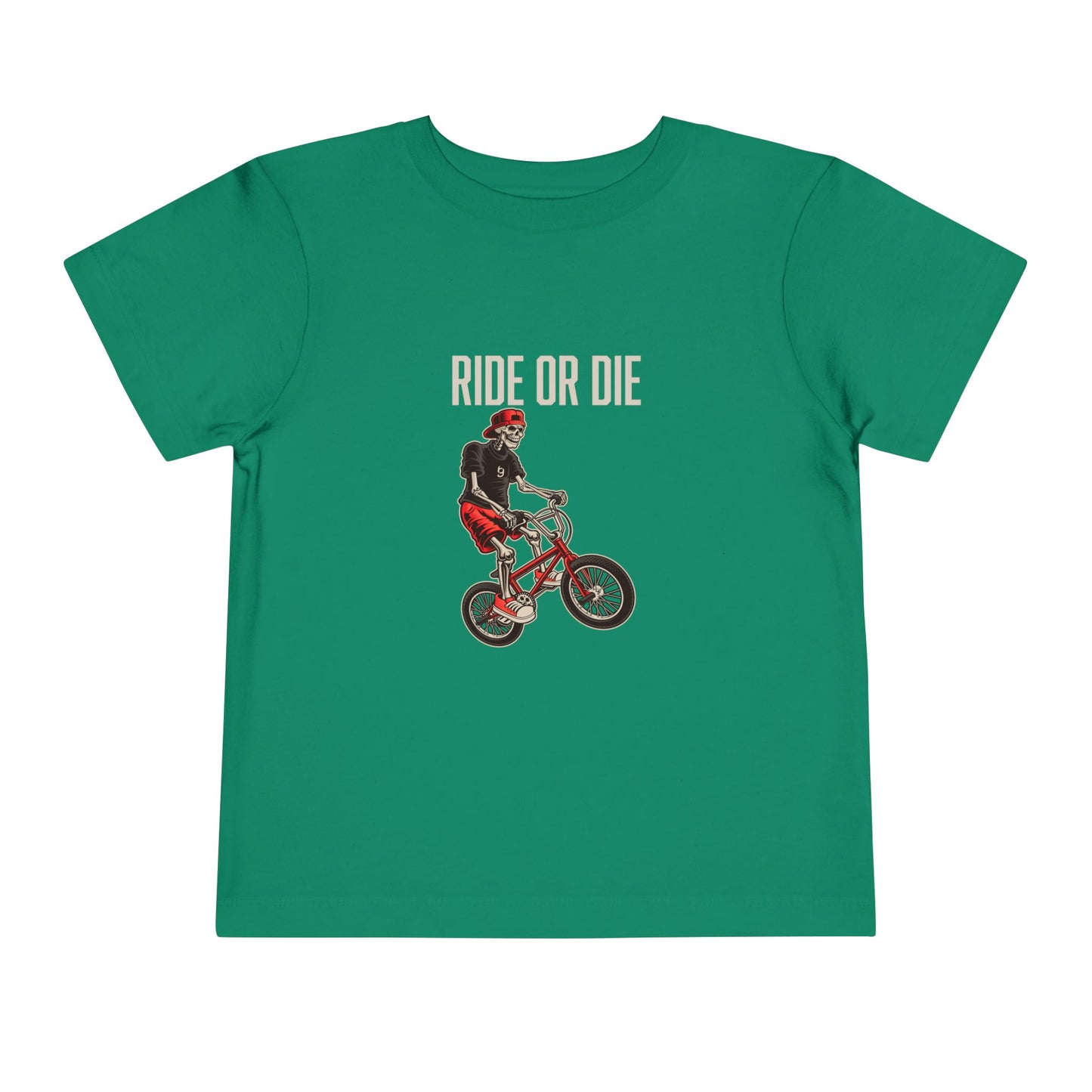 "Ride or Die" Toddler Tee - Red Graphic