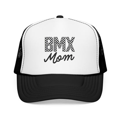 Checkered BMX Mom Foam Trucker Hat