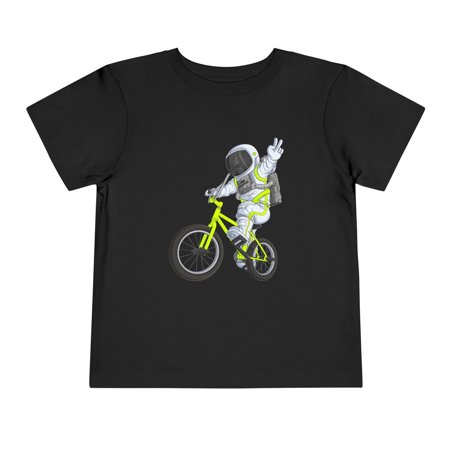 Outer Space BMX Toddler Tee - Chartreuse Graphic