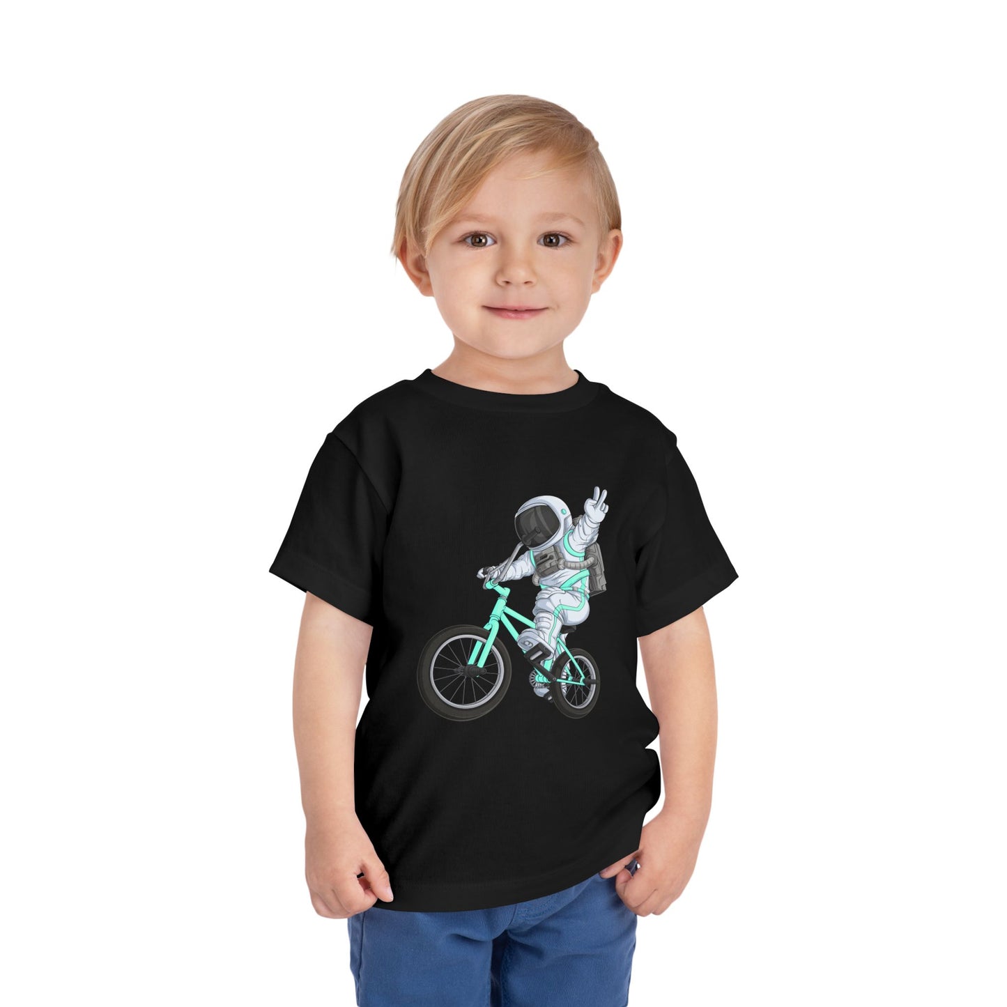 Outer Space BMX Toddler Tee - Tiffany Graphic