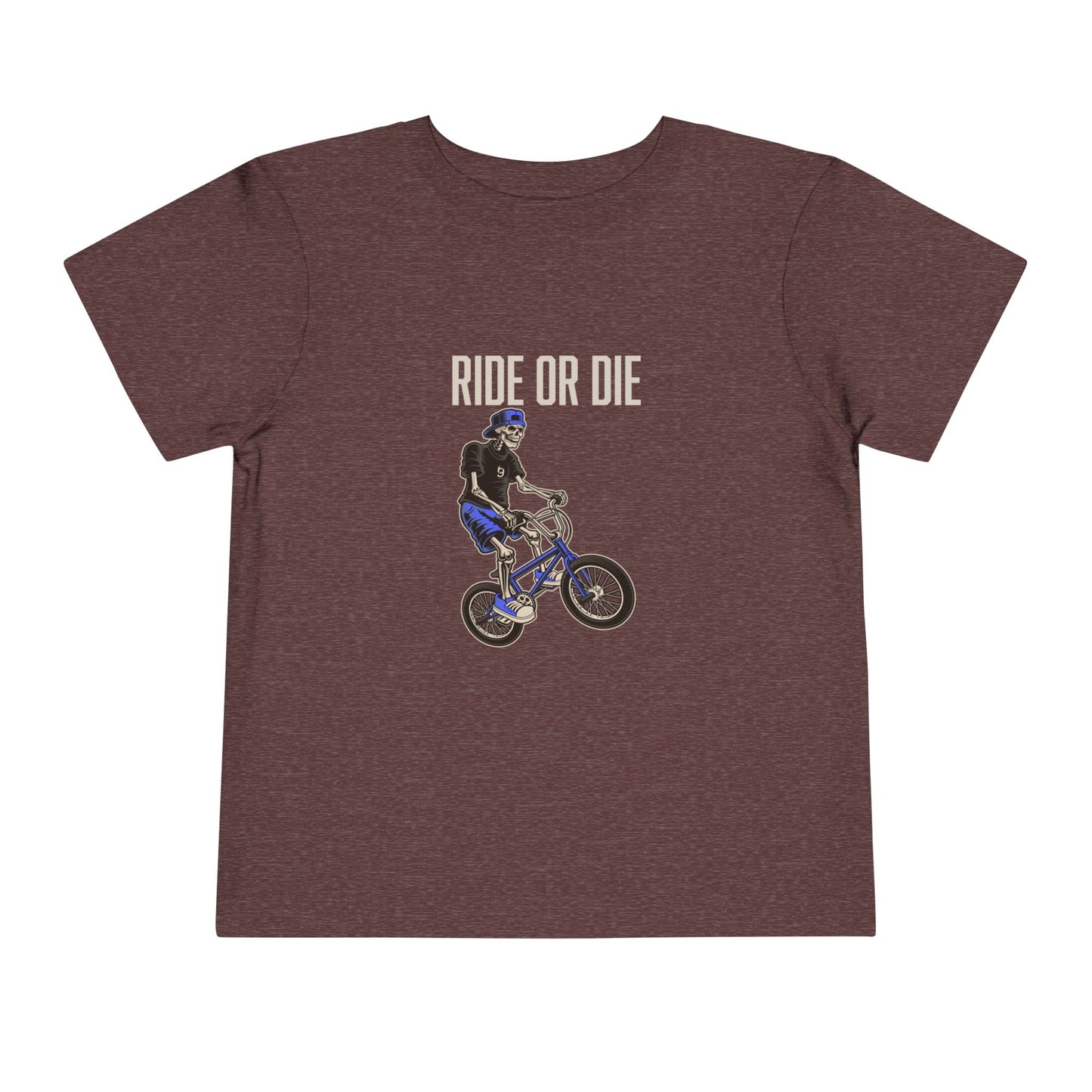 "Ride or Die" Toddler Tee - Blue Graphic