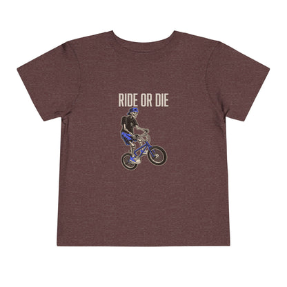 "Ride or Die" Toddler Tee - Blue Graphic