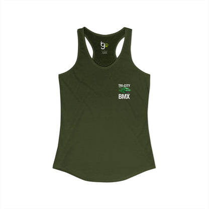 Women's Tri-City BMX Dragon Wheel Racerback Tank