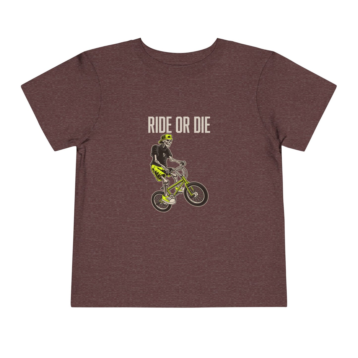 "Ride or Die" Toddler Tee - Chartreuse Graphic
