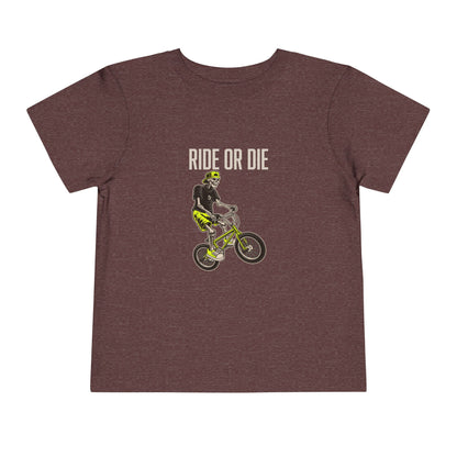 "Ride or Die" Toddler Tee - Chartreuse Graphic