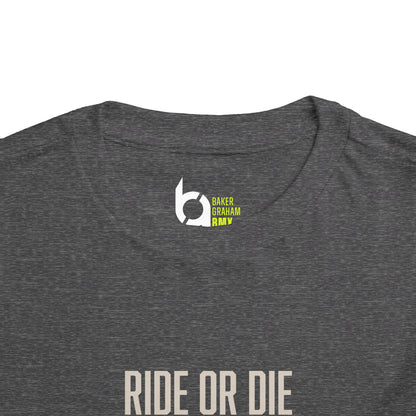 "Ride or Die" Toddler Tee - Chartreuse Graphic