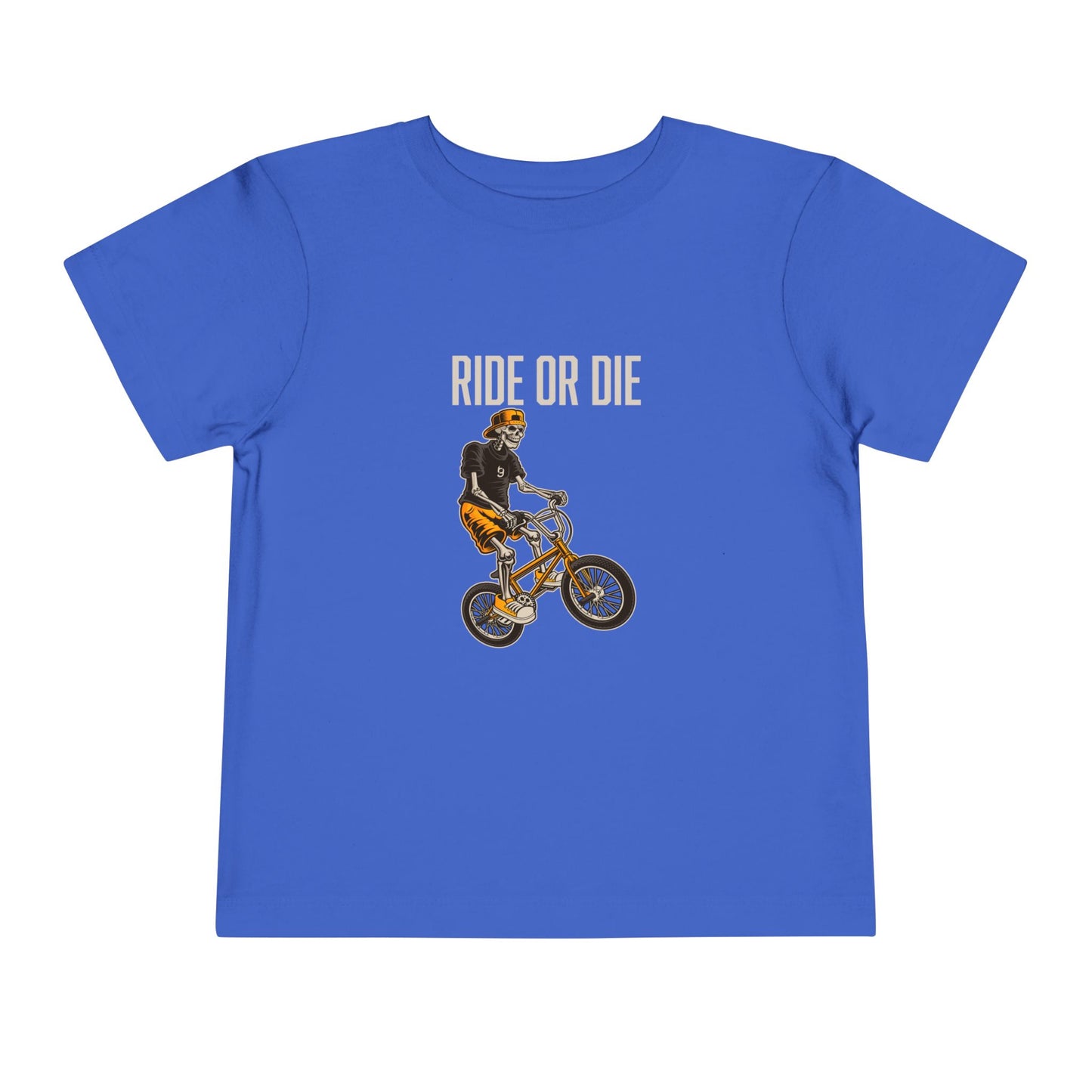 "Ride or Die" Toddler Tee - Orange Graphic