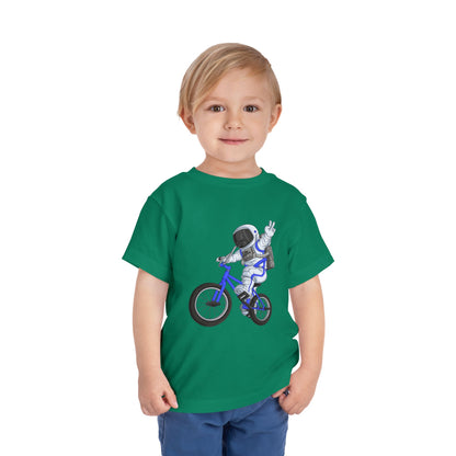Outer Space BMX Toddler Tee - Blue Graphic