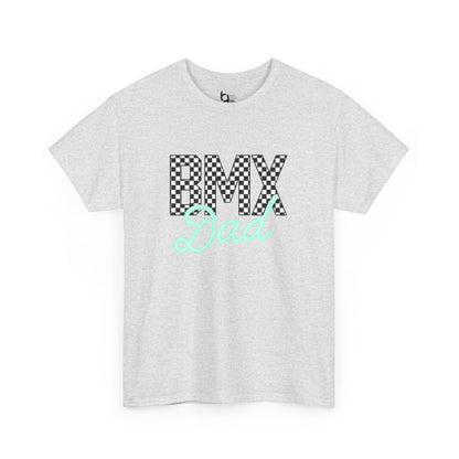 Checkered BMX Dad Light Colored Tee - Tiffany Lettering