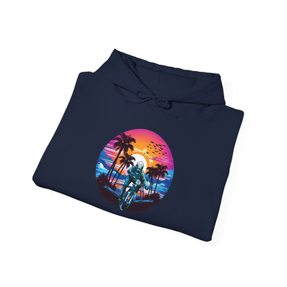 Beach Sunset BMX Ride Hoodie