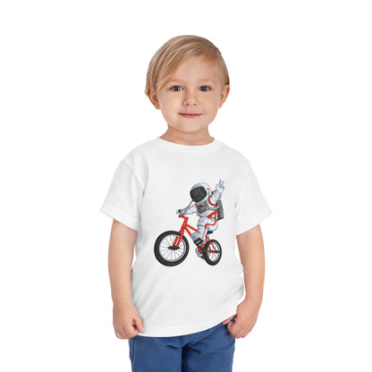 Outer Space BMX Toddler Tee - Red Graphic