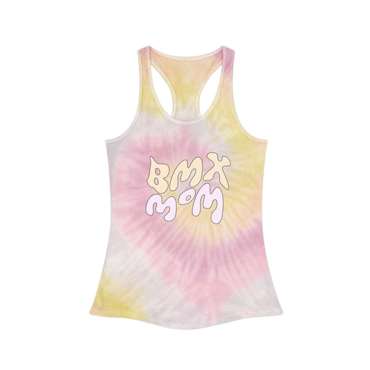 Groovy BMX Mom Tie Dye Racerback Tank Top