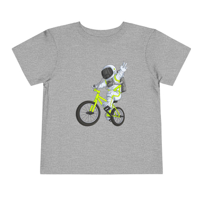 Outer Space BMX Toddler Tee - Chartreuse Graphic