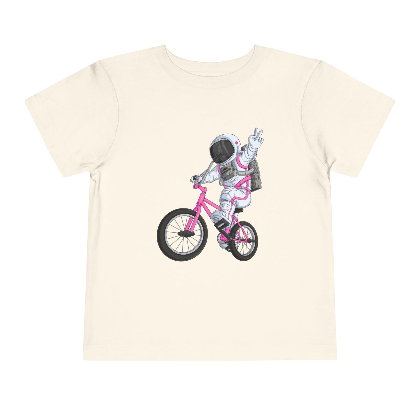 Outer Space BMX Toddler Tee - Pink Graphic