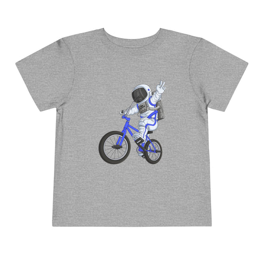Outer Space BMX Toddler Tee - Blue Graphic