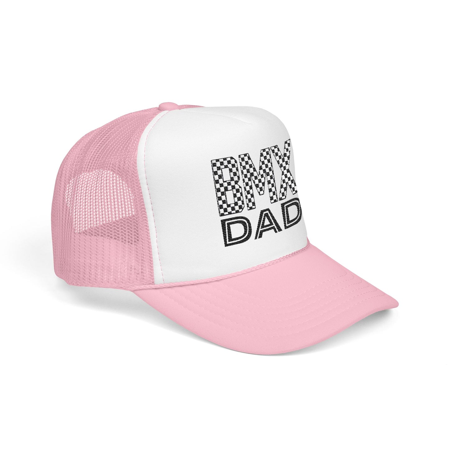 Checkered BMX Dad Foam Trucker Hat