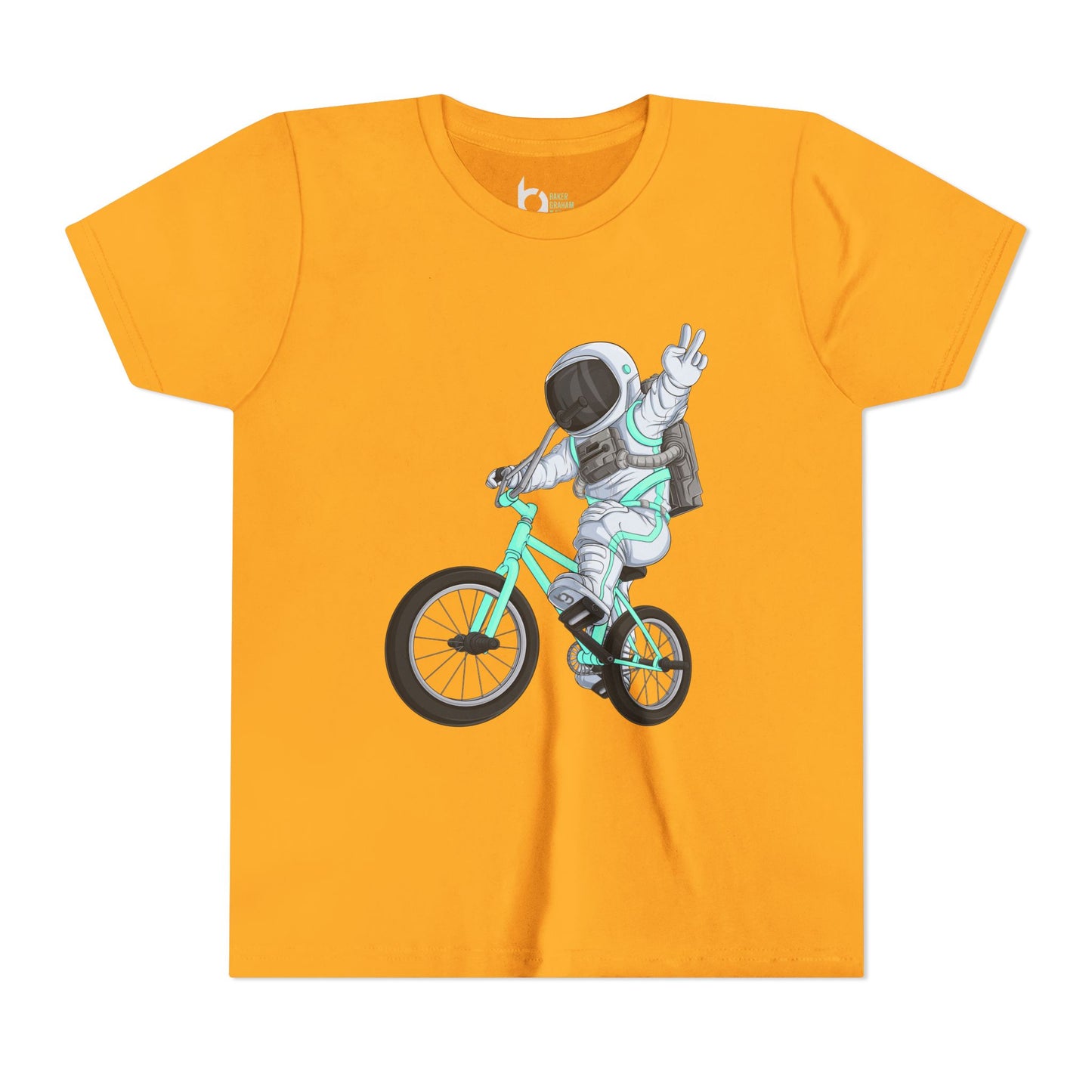 Outer Space BMX Kids Tee - Tiffany Graphic