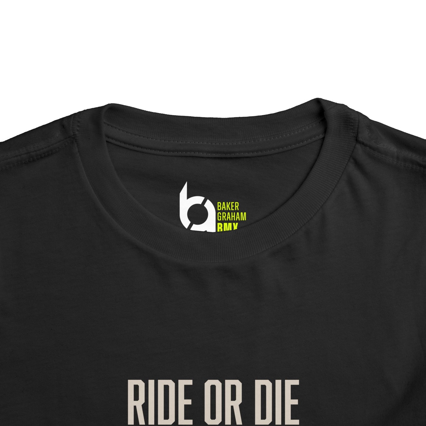 "Ride or Die" Toddler Tee - Chartreuse Graphic