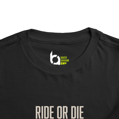 "Ride or Die" Toddler Tee - Chartreuse Graphic