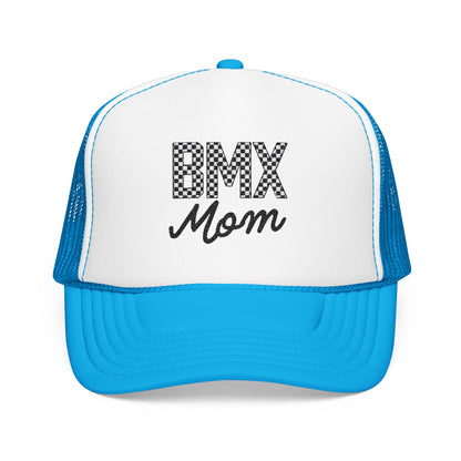 Checkered BMX Mom Foam Trucker Hat