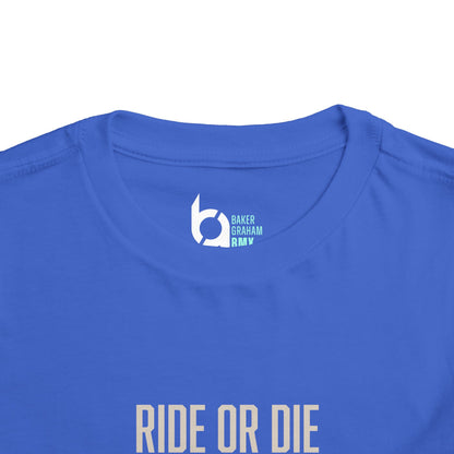 "Ride or Die" Toddler Tee - Tiffany Graphic