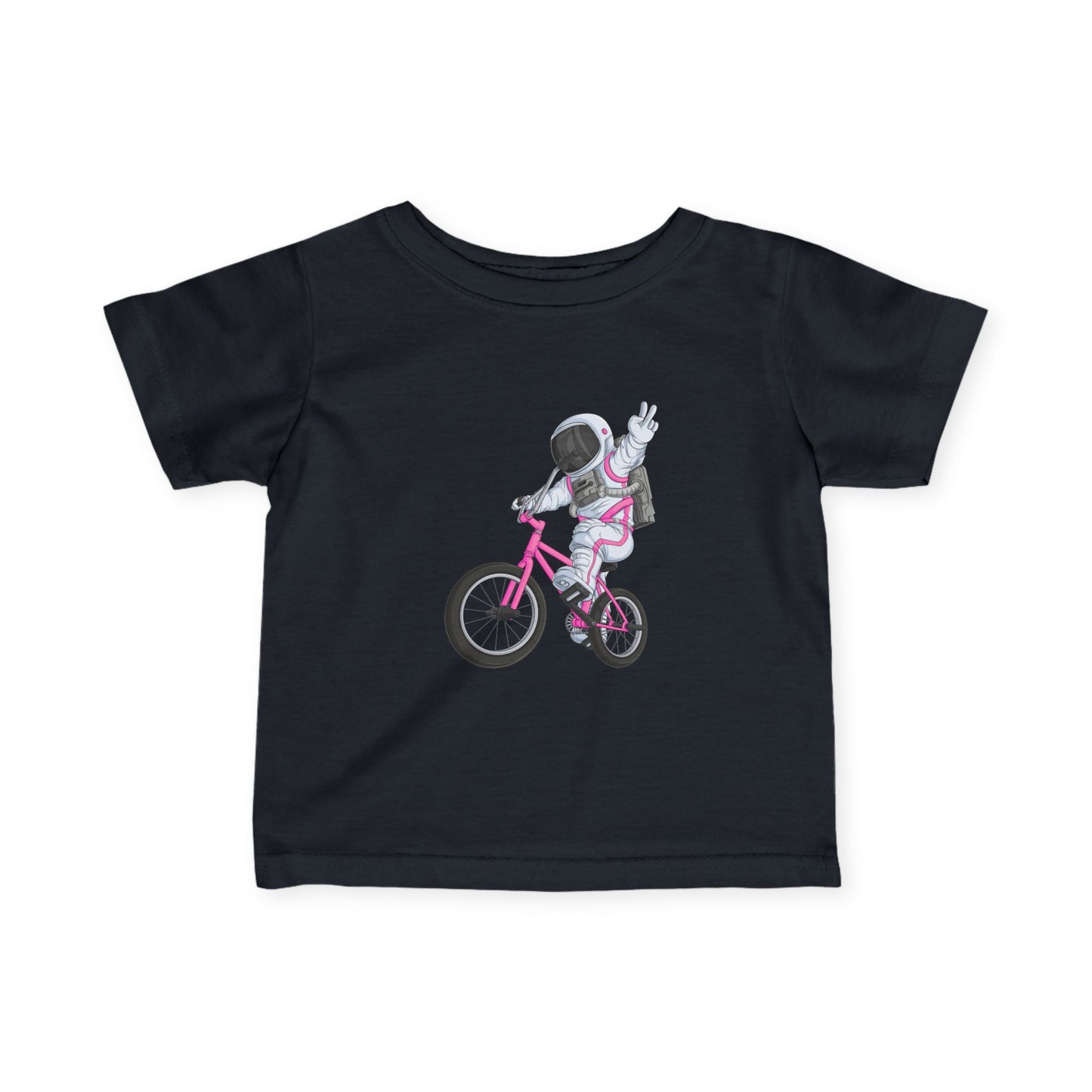 Outer Space BMX Infant Tee - Pink Graphic