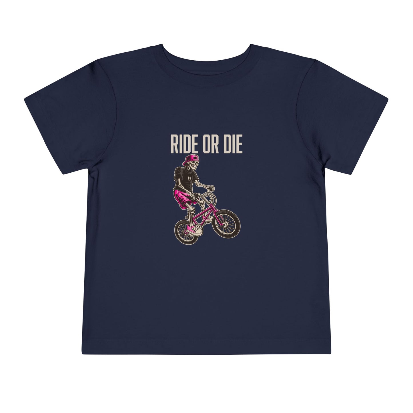 "Ride or Die" Toddler Tee - Pink Graphic
