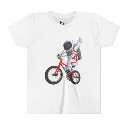 Outer Space BMX Kids Tee - Red Graphic