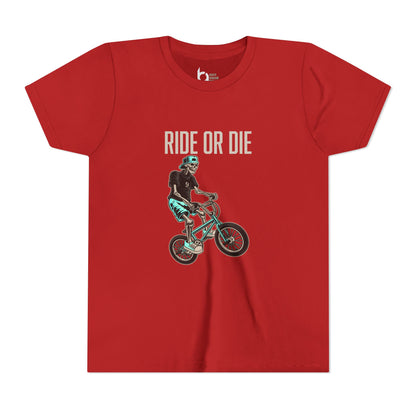 "Ride or Die" Kids Tee - Tiffany Graphic