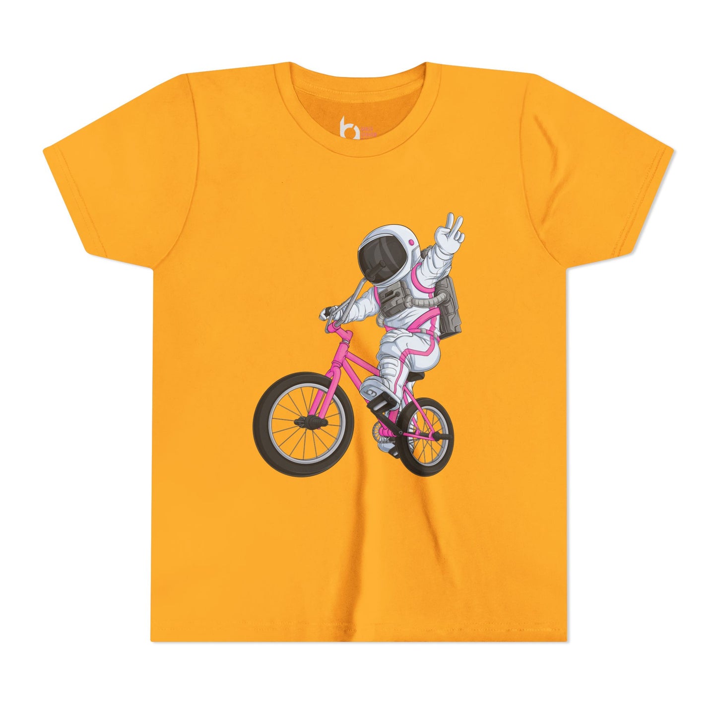 Outer Space BMX Kids Tee - Pink Graphic