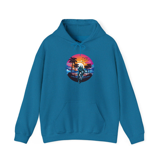 Beach Sunset BMX Ride Hoodie