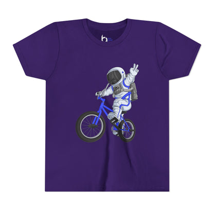 Outer Space BMX Kids Tee - Blue Graphic